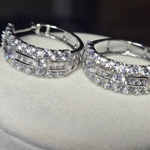 Elegant Silver Hoop Earrings